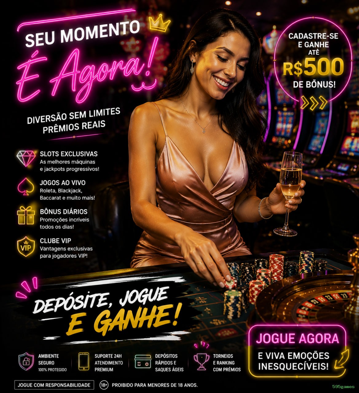Canal oficial da 595games no Telegram